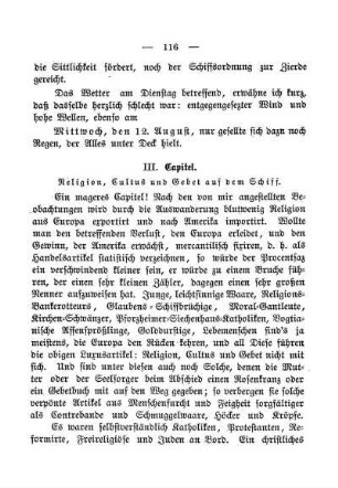 Religion, Cultus und Gebet auf dem Seedampfer