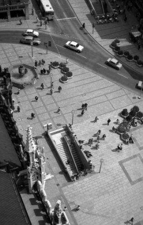 München: vom Rathausturm auf Marienplatz