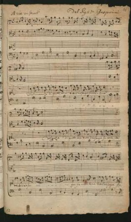 Dell'innocenza di questo core; S, strings; a-Moll