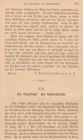 269-279 Hie Einzelkelch! Hie Gemeindekelch!