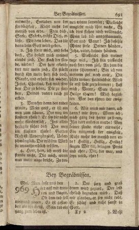 Bey Begräbnissen.
