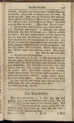 Bey Begräbnissen.