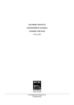 Islamism, violence and reform in Algeria : turning the page