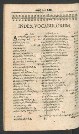Index vocabulorum.