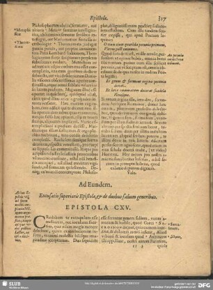 Ad Eundem. Excusatio superioris Epistolae, & de duobus salium generibus. Epistola CXV.