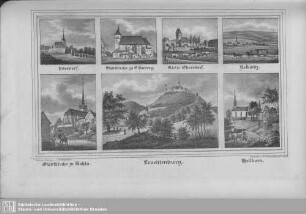 Pörsdorf, Stadtkirche zu Eilenberg, Klein-Ebersdorf, Kolkwitz, Stadtkirche zu Kahla, Leuchtenburg, Hellborn