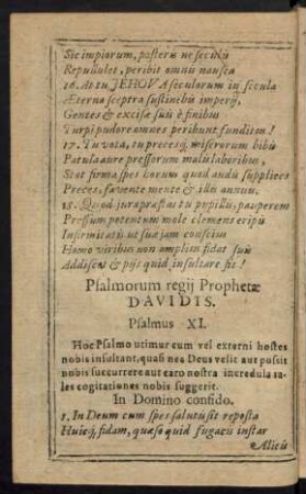 Psalmus XI. - XX.