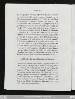 L'offensive turque et la prise de Smyrne