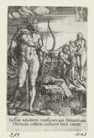 Herkules und Nessus, Blatt 11 der Folge "Arbeiten des Herkules"