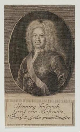 Bildnis von Henning Friedrich Graf von Bassewitz (1680-1749)