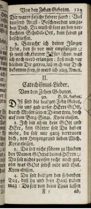 II. Catechismus-Lieder.