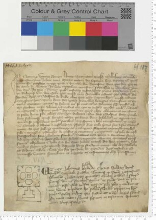 "In loco capitulari" des Klosters Heiligenthal bescheinigt der Kappenberger Propst den Empfang von 480 rheinischen Gulden. [lat]