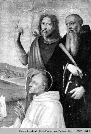 Dem heiligen Bernhard von Clairvaux erscheint die Maria