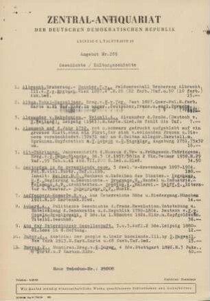 Nr. 269: Geschichte/Kulturgeschichte