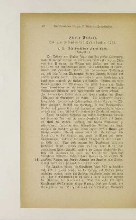 Zweite Periode. Bis zum Erlöschen der Hohenstaufen 1254