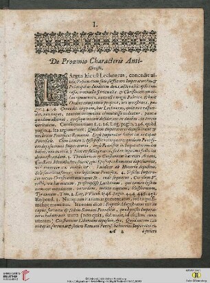 De Prooemio Characteris Anti-Christis
