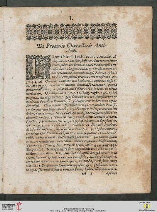 De Prooemio Characteris Anti-Christis