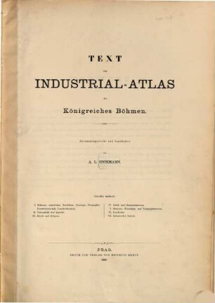 Industrial-Atlas des Königreiches Böhmen