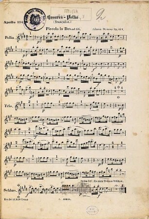 Husaren-Polka : (française) : op. 421