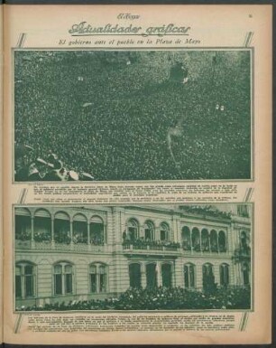El gobierno ante el pueblo en la Plaza de Mayo
