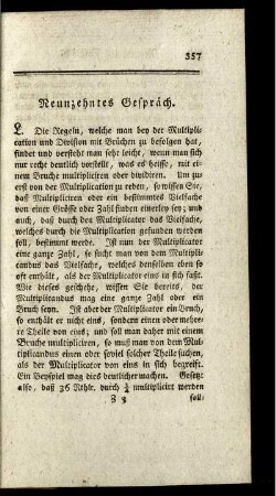 Neunzehntes Gespräch.