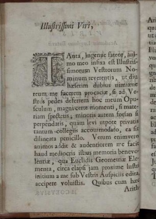 Illustrissimi Viri.