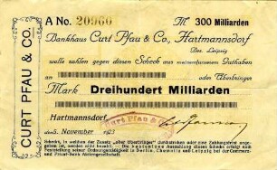 Dreihundert Milliarden Mark