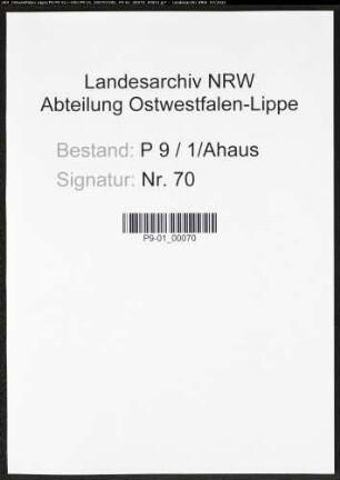 Heiratsregister Standesamt Ahaus