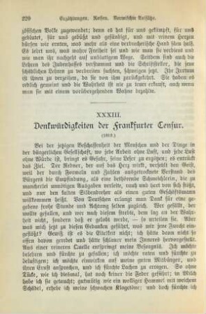 XXXIII. Denkwürdigkeiten der Frankfurter Censur. (1819.)