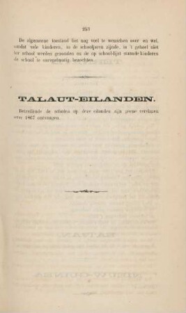 Talaut-Eilanden