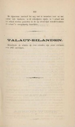 Talaut-Eilanden