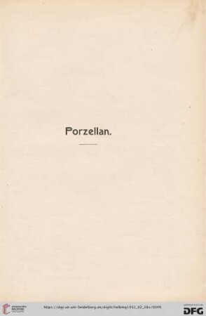 Porzellan (Nr. 392-809)