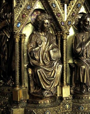 Elisabethschrein — Christusseite — 1. Apostel von links