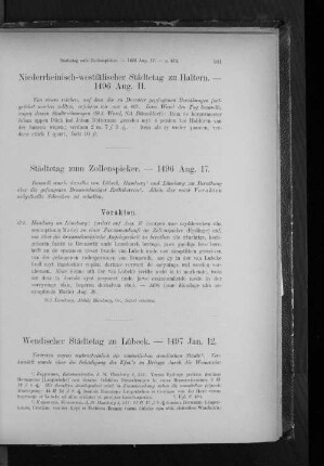Wendischer Städtetag zu Lübeck. - 1479 Jan. 12.
