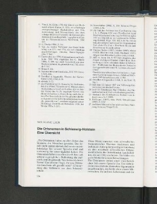 Die Ortsnamen in Schleswig-Holstein Eine Übersicht