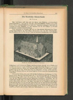 Modell der ehemaligen Reinfelder Klosterkirche