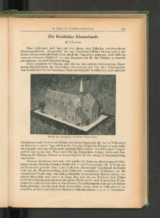 Modell der ehemaligen Reinfelder Klosterkirche