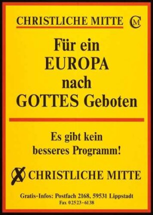 CM, Europawahl 1999