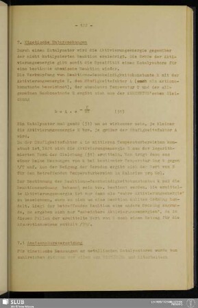 7. Kinetische Untersuchungen