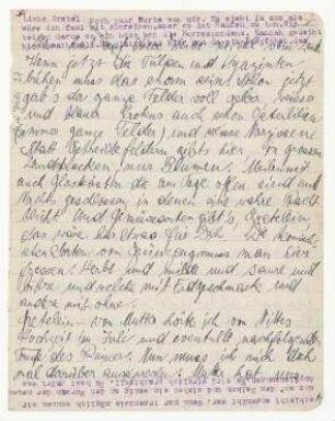 Brief von Hannah Höch und Til Brugman an Grete Höch. Den Haag