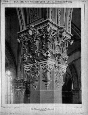 Tafel 84: Die Marienkirche in Wolfenbüttel. 7. Pfeilerkapitell