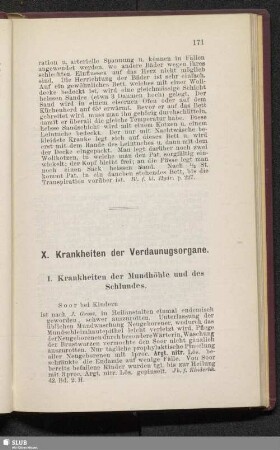 X. Krankheiten der Verdauungsorgane