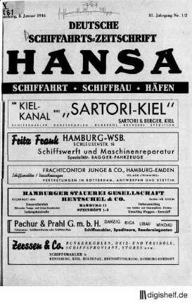 1944: 81. Jahrgang