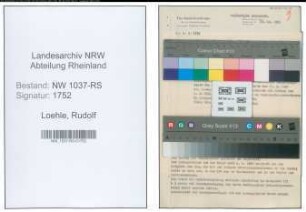 Entnazifizierung Rudolf Loehle , geb. 26.12.1893 (Stadtsekretaer)