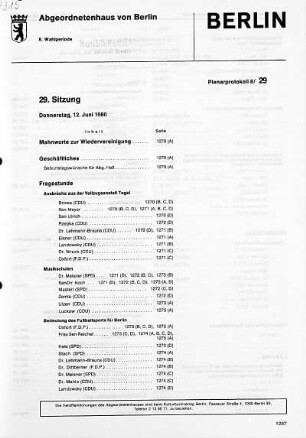 Nr. 29, 12. Juni 1980