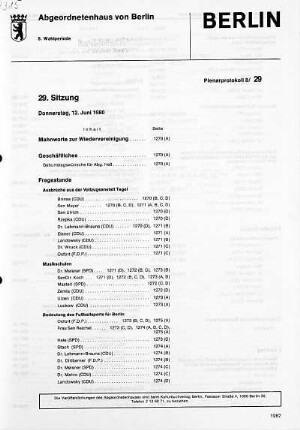 Nr. 29, 12. Juni 1980