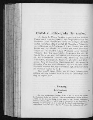 Gräflich von Rechberg'sche Herrschaften