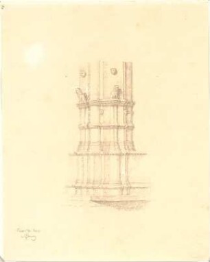 Bürklein, Eduard; Florenz (Italien); Loggia dei Lanzi - Perspektive