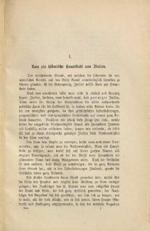 Rom als Hauptstadt von Italien : nach dem "Osservatore Romano"