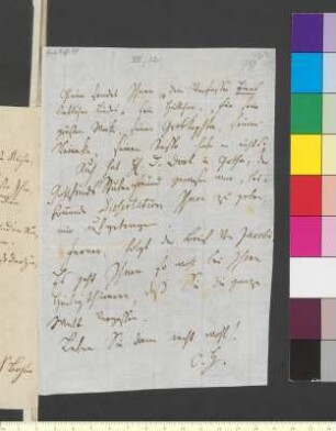 Brief von Herder, Karoline an Goethe, Johann Wolfgang von